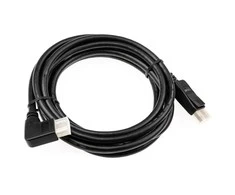 „InLine 8K“ (UHD-2) „DisplayPort“ kabelis, stačiu kampu, juodas - 3 m