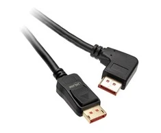 InLine 8K (UHD-2) „DisplayPort“ laidas, kampuotas į kairę, juodas – 5 m