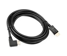 InLine 8K (UHD-2) „DisplayPort“ laidas, kampuotas į kairę, juodas – 5 m
