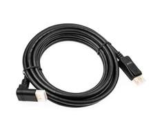 InLine 8K (UHD-2) DisplayPort Kabelis, nach unten gewinkelt, juodas – 3m