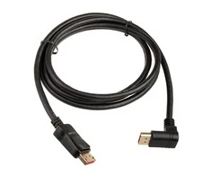 InLine 8K (UHD-2) DisplayPort Cable, upward angled, juodas – 2m