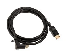 InLine 8K (UHD-2) „DisplayPort“ laidas, nulenktas žemyn, juodas – 2m
