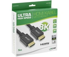 „InLine 8K4K“ itin didelės spartos HDMI kabelis, juodas - 5 m
