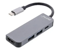 InLine daugiafunkcis šakotuvas USB 3.2, 1x USB-C, 2x USB-A, HDMI,