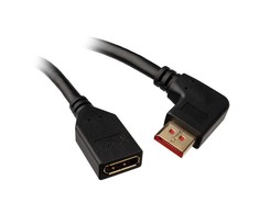 InLine DisplayPort adapterio laidas, 8K4K, kampuotas į kairę - 0,15 m