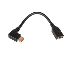 InLine DisplayPort adapterio laidas, 8K4K, kampuotas į kairę - 0,15 m