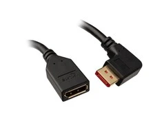 InLine DisplayPort Adapteris Cable, 8K4K, right angled – 0.15m