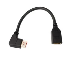 InLine DisplayPort Adapteris Cable, 8K4K, right angled – 0.15m