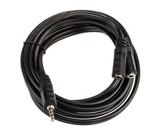 InLine jack Y kabelis, 3,5 mm lizdo kištukas, 3,5 mm lizdas - 2 m