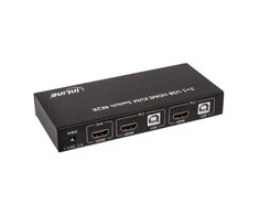 InLine KVM jungiklis, 2 krypčių HDMI 4K2K su garsu