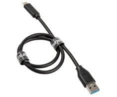 InLine USB 3.2 Gen.2 kabelis, nuo C iki A tipo patinas/vyras, juodas – 0,5 m