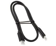 Inline USB 3.2 Gen.2 kabelis, USB C tipo kištukas/kištukas, juodas - 0.5m