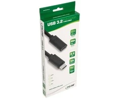Inline USB 3.2 Gen 2 prailginimo kabelis, USB C tipo, juodas - 2 m