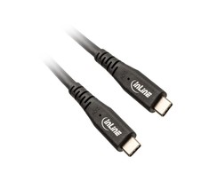 USB kabelis InLine USB-C - USB-C 1 m Juodas (35901I)