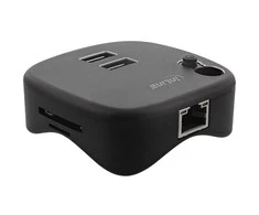 HUB USB InLine ® USB 3.2 Genu.2 Hub, USB Type- C į 4 Port Type- C (1 prievado galia iki 100W), OTG, aliuminio korpusas, pilkas, be maitinimo bloko