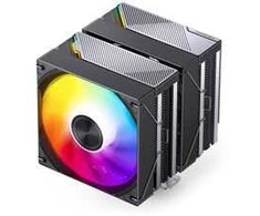 Jonsbo CA80 CPU Cooler, Dual-Tower, 2 x 120mm, PWM, RGB – juodas