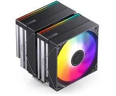 Jonsbo CB80 procesoriaus aušintuvas, dvigubo bokšto, 2 x 120 mm, PWM, RGB – juodas