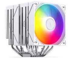Jonsbo CB80 CPU Cooler, Dual-Tower, 2 x 120mm, PWM, RGB – baltas