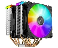 Jonsbo CR-2000 GT procesoriaus aušintuvas Dual Tower, ARGB – 2x 120mm, juodos spalvos
