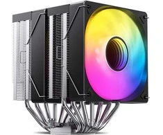 Jonsbo CR-3000 procesoriaus aušintuvas Dual Tower, ARGB – 2x 120 mm, juodos spalvos