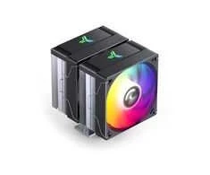 Jonsbo CR-3000E 3-Pin procesoriaus aušintuvas, Dual-Tower, RGB, 260W TDP – juodos spalvos, 120mm