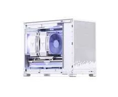 Jonsbo D32 STD Baltas PC-kompiuterio korpusas, Mini-kompiuterio korpusas, mATX, Tempered Glass – baltos spalvos