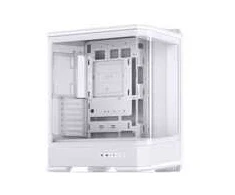 Jonsbo D400 PC-kompiuterio korpusas, Midi Tower, ATX, Tempered Glass – baltos spalvos