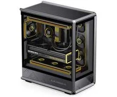 Jonsbo D401 PC-Gehäuse, Midi Tower, ATX, Tempered Glass - juodas