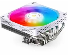 Jonsbo HP600 Low Profile procesoriaus aušintuvas, 120 mm – baltos spalvos, A-RGB