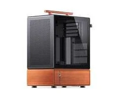 Jonsbo T7 PC Case, Mid Tower, mATX, Tempered Glass – juodas
