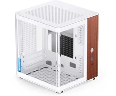 Jonsbo TK-0 PC kompiuterio korpusas, Mini-Tower, Mini-ITX, Tempered Glass, Holz – baltos spalvos