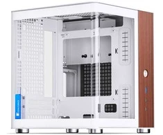 Jonsbo TK-0 PC kompiuterio korpusas, Mini-Tower, Mini-ITX, Tempered Glass, Holz – baltos spalvos