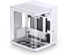 Jonsbo TK-1 2.0 Micro-ATX kompiuterio korpusas, Tempered Glass – baltos spalvos