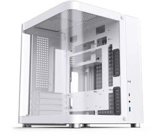Jonsbo TK-1 2.0 Micro-ATX kompiuterio korpusas, Tempered Glass – baltos spalvos