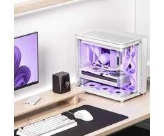 Jonsbo TK-2 2.0 Midi-Tower, Tempered Glass – baltos spalvos