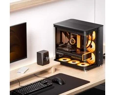 Jonsbo TK-2 2.0 Midi-Tower, Tempered Glass – juodos spalvos
