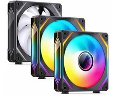 Jonsbo ZL-120B PWM ARGB korpuso ventiliatorius 3er Pack, – 120mm, juodos spalvos