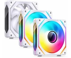 Jonsbo ZL-120W PWM ARGB korpuso ventiliatorius 3er Pack, – 120mm, baltos spalvos