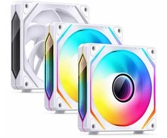Jonsbo ZL-120WR korpuso ventiliatorius, Reverse Blade, PWM, ARGB – 120mm, baltos spalvos, 3-Pack