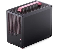 Jonsplus Z20 Micro-ATX case, with carrying handle – juodas/pink