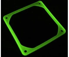 Kein Hersteller Antivibrations-Rahmen für 80mm-Lüfter - UV žalias