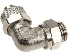 Kein Hersteller Be gamintojo jungties, 90 laipsnių G1/4 colio iki 10/8 mm kampo, sidabrinis blizgus