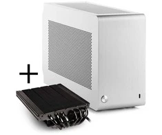 King Kits DAN Cases A4-SFX V4.1 - sidabrinis + Alpenföhn Juodas Ridge - 120mm