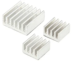 King Mod Service Raspberry Pi radiatorių rinkinys – sidabro spalvos