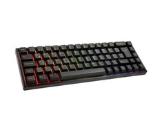 AKKO 3068B Plus Juodas&amp;auksinis Belaidė klaviatūra žaidimams, mechanisch, RGB - V3 Kreminis Geltona, ISO (DE), juodas