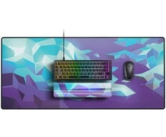 Klaviatūra Cherry CHERRY Xtrfy ZUB WR5 Compact Resin riešo atrama Litus Mėlyna