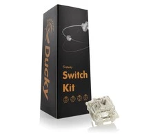 Klaviatūra Ducky Gateron G Pro Baltas Switches, mechaniniai, 3-Pin, linear, MX-Stem, 38g – 110 vnt