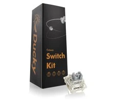 Klaviatūra Ducky Gateron G Pro Sidabrinis Switches, mechaniniai, 3-Pin, linear, MX-Stem, 45g – 110 vnt