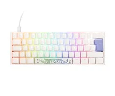 Klaviatūra Ducky Ducky One 2 Pro Mini Baltas Edition Klaviatūra žaidimams, RGB LED - Gateron Geltona