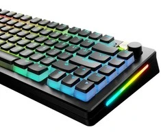 Klaviatūra Glorious Aura V3 Keycaps, ANSI išdėstymas US, PBT, Doubleshot – juodos spalvos